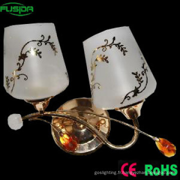 Fixture dans la lampe murale en verre avec deux lampes (9375 / 2W)